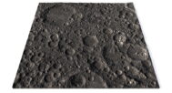 Moon surface relief map