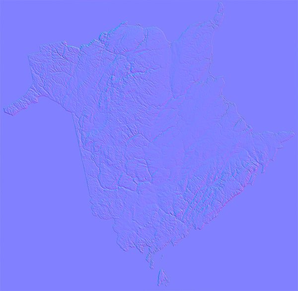 New Brunswik Normal Map New Brunswik Normal Map
