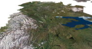 Northwest Territories map 3d model