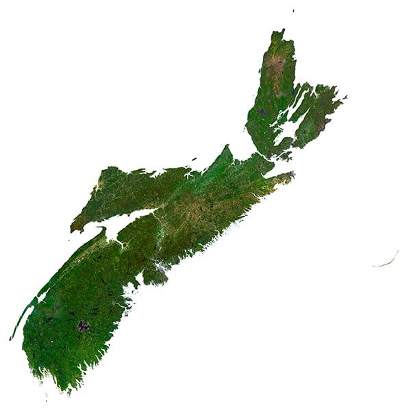 Nova Scotia 3D map Nova Scotia 3D map