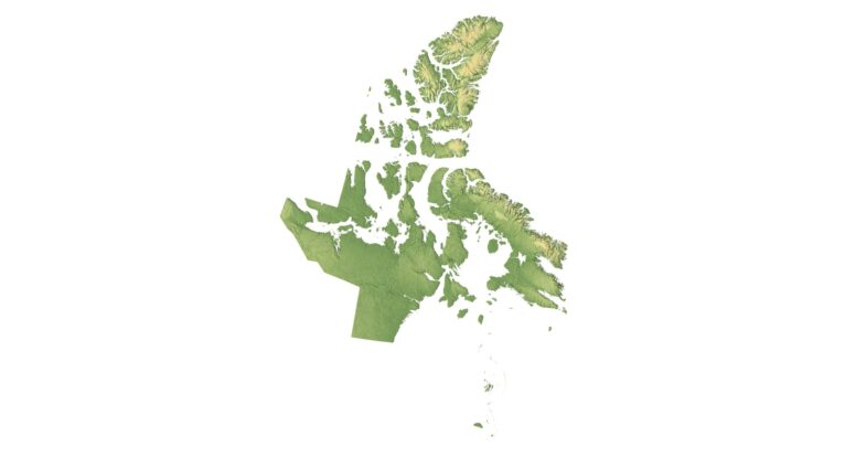 Nunavut map