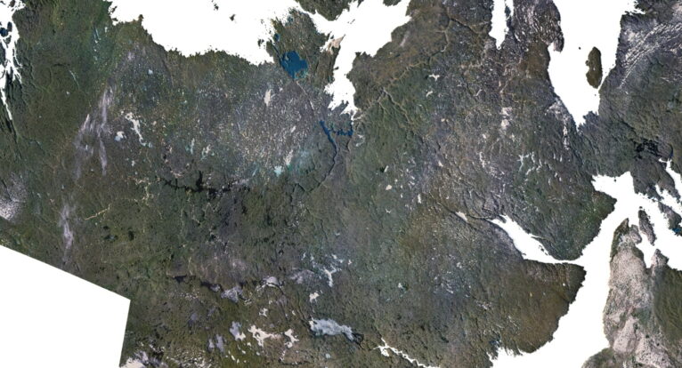 Topographic map Nunavut