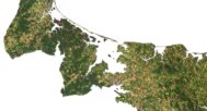 Topographic map Prince Edward Island