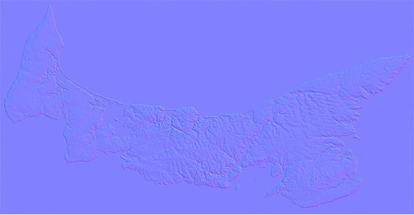 Prince Edward Island Normal Map Prince Edward Island Normal Map