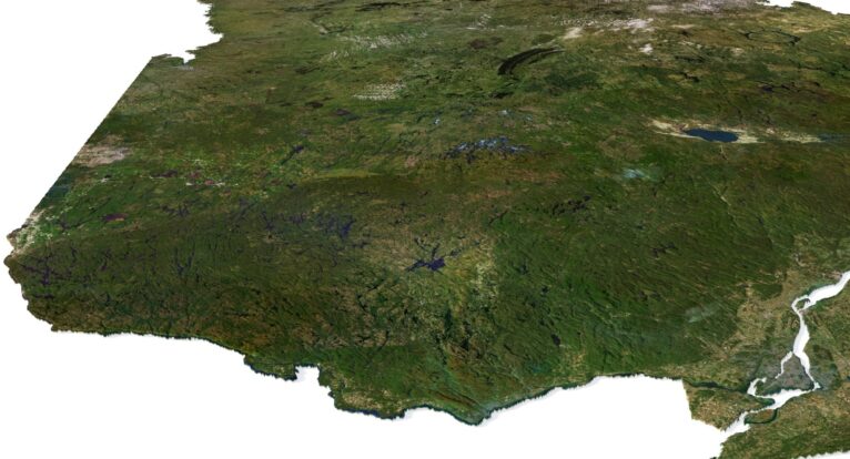 Quebec 3D map
