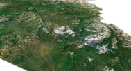 Yukon map 3d model