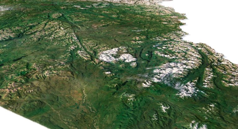Yukon map 3d model