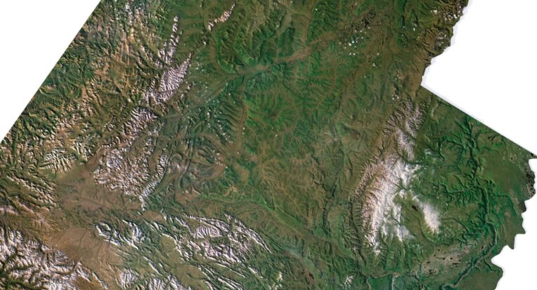 Topographic map Yukon