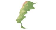 3D relief map of Argentina