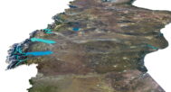 Buy 3D models of Argentina terrain