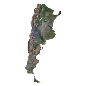 Argentina 3D map