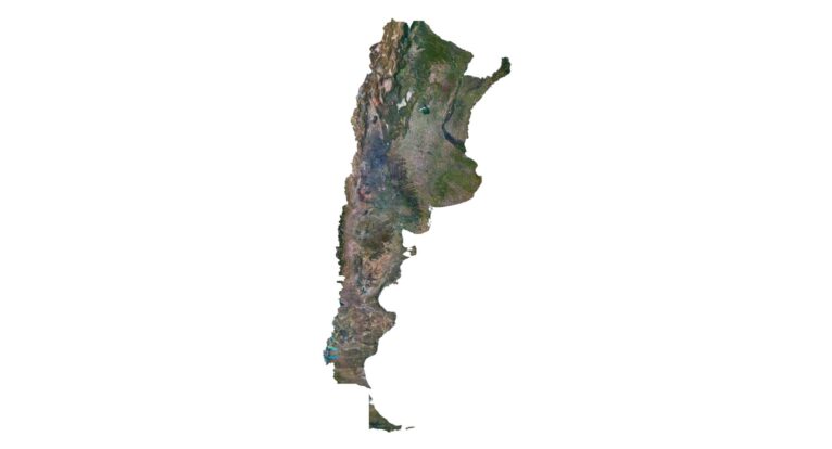 Argentina 3D map