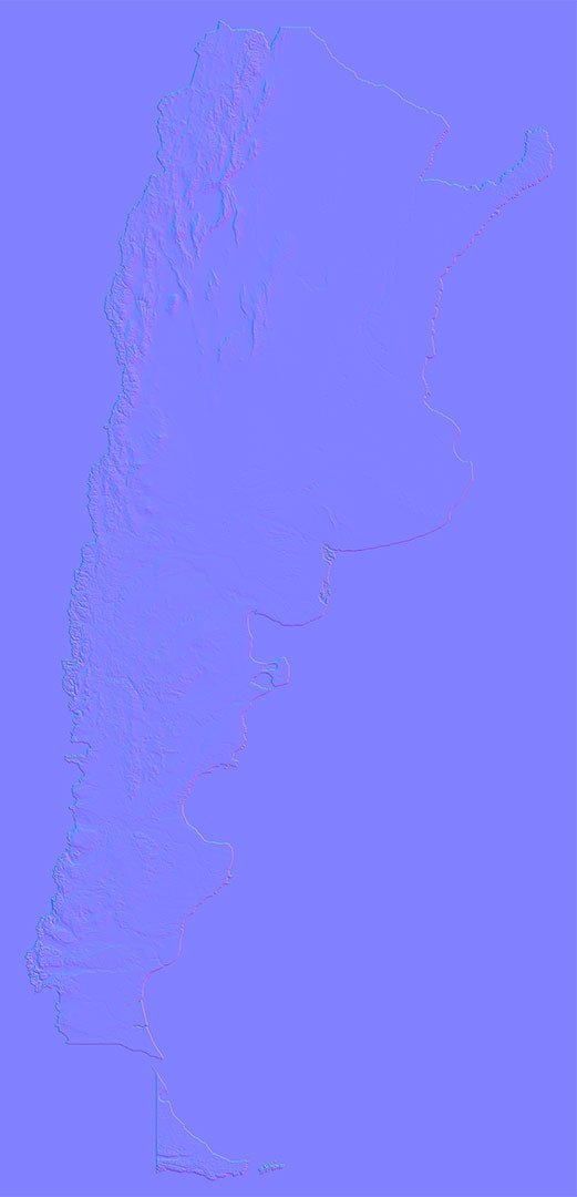 Argentina Normal Map Argentina Normal Map