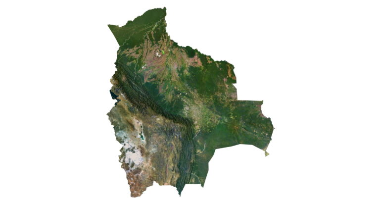Bolivia 3D elevation model