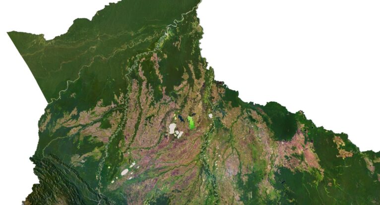Bolivia 3D map
