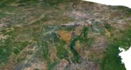 Topographic map Brazil