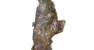 3D terrain model of Chile