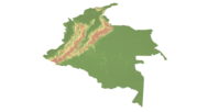 Colombia 3D elevation model