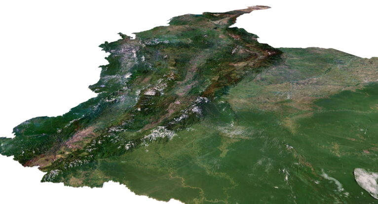 Satellite textures of Colombia