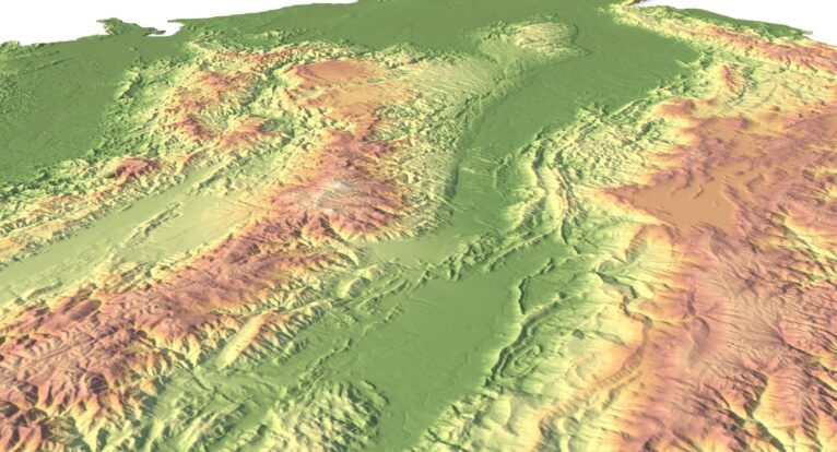Colombia 3D map