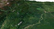 Detailed 3D model of Ecuador relief