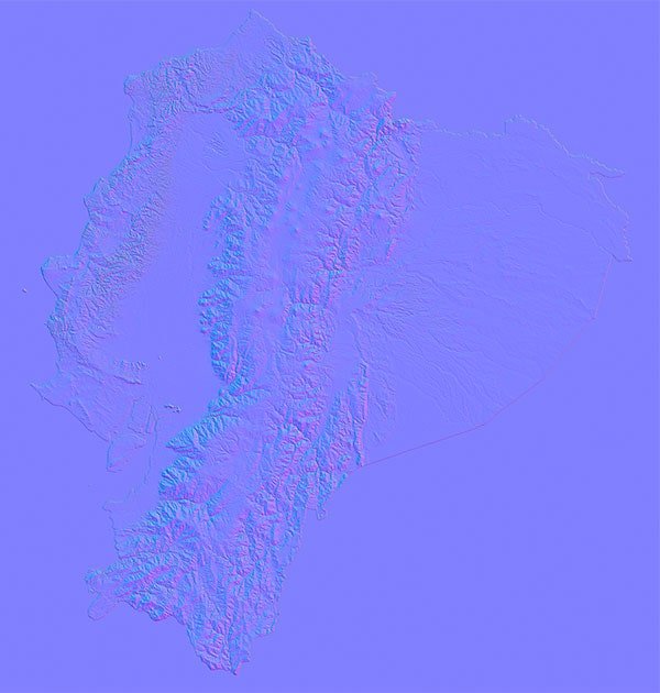 Ecuador Normal Map Ecuador Normal Map