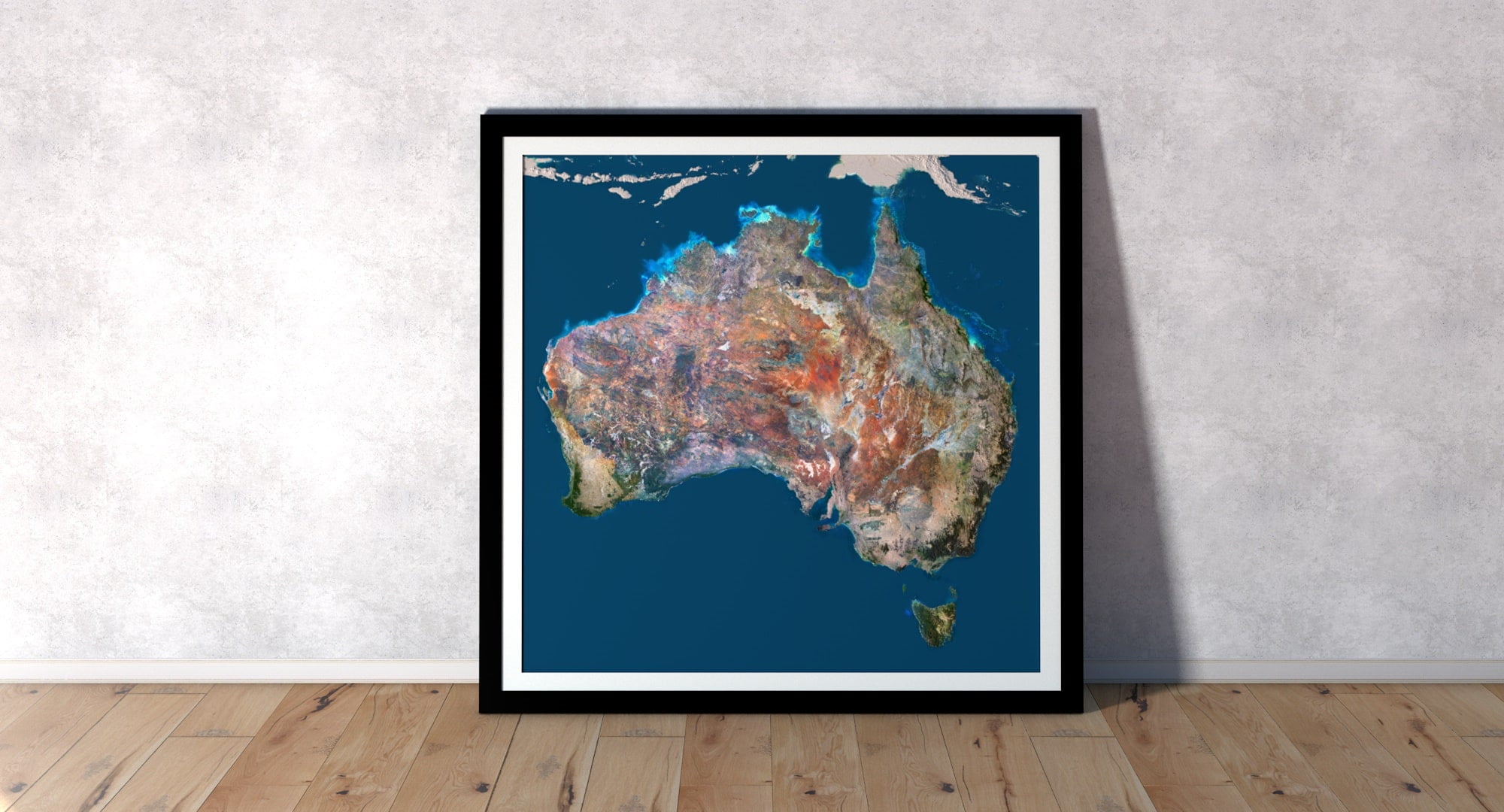 3D relief map of Australia 3D relief map of Australia