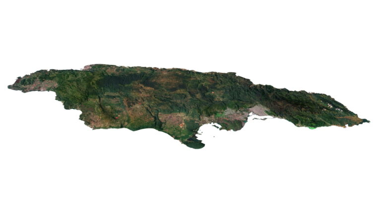 Jamaica 3D elevation model