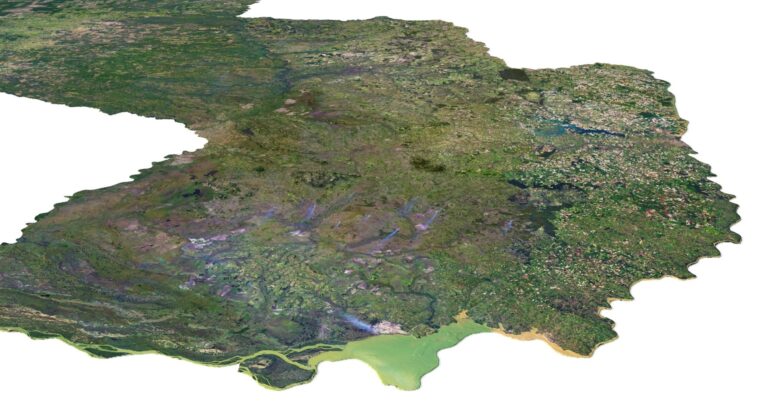 Paraguay 3D model in C4D format