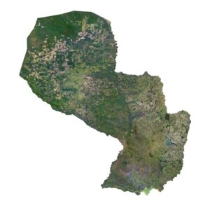 Paraguay 3D model terrain