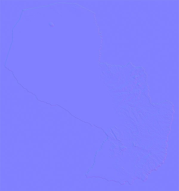 Paraguay Normal Map Paraguay Normal Map