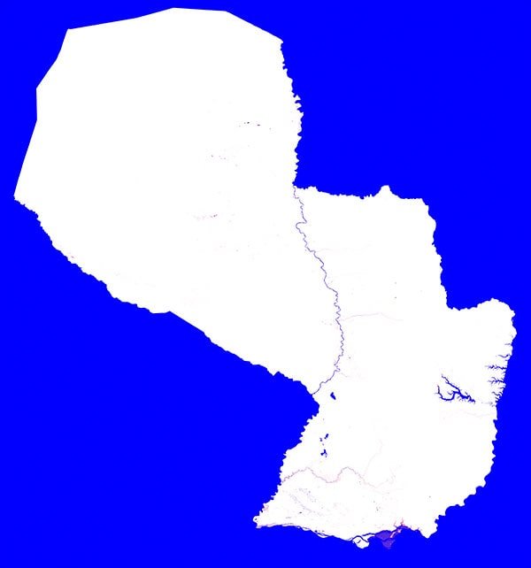 Paraguay Water Mask Paraguay Water Mask