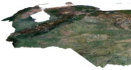 Topographic map Venezuela