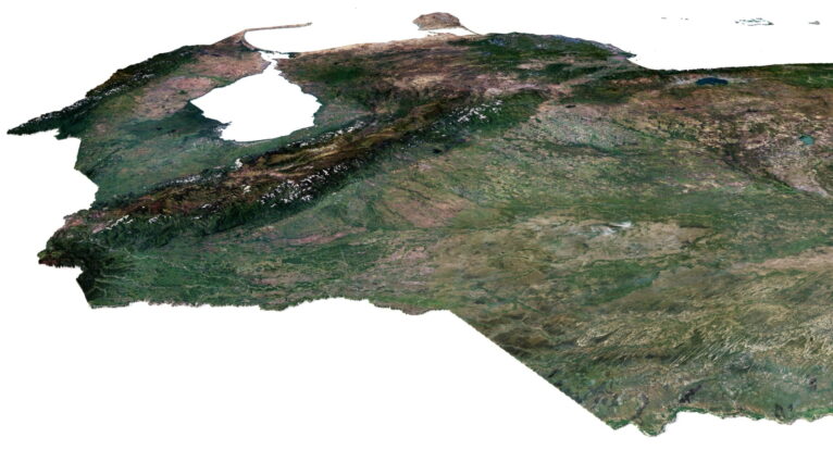 Topographic map Venezuela