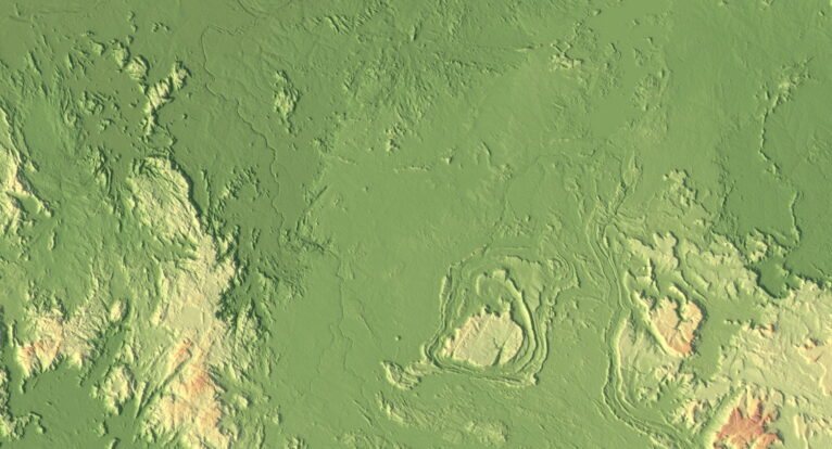 Venezuela relief map