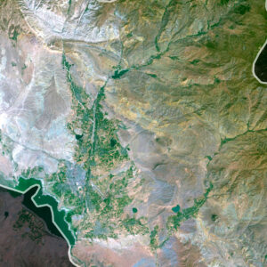 Custom project design featuring the Azerbaijan satellite view for use in presentations and digital displays.