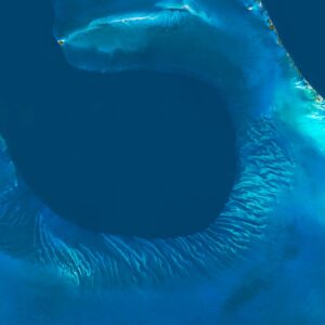 Custom project design using the Bahamas aerial view for presentations and displays.