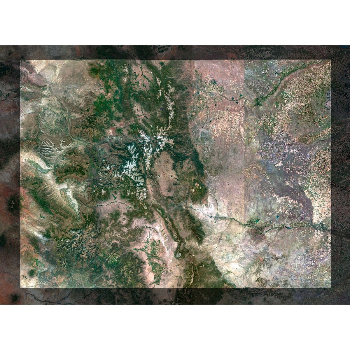 High-Resolution Colorado Satellite Imagery High-resolution colorado satellite imagery displaying detailed topography and natural features.
