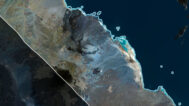 Custom project design using the Eritrea satellite map for presentations and displays.