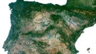 High-resolution satellite image of Europe showing diverse landscapes and cities.