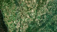 Custom project design using Georgia satellite imagery for presentations.