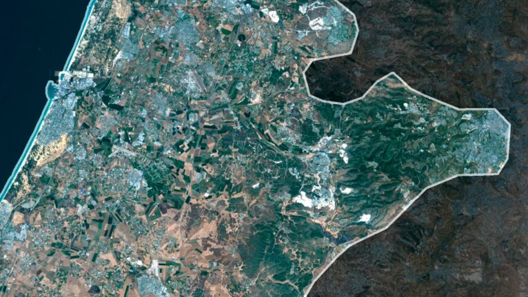 Israel Aerial Map TIF – Mediterranean to Negev Desert