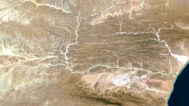 Detailed satellite images of Yemen used for educational purposes.