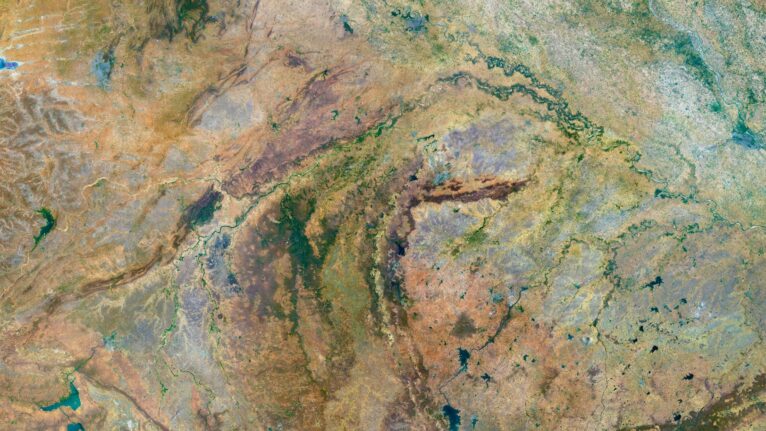 Detailed India satellite images used for educational purposes.