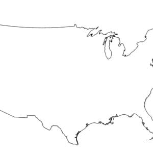 Map US outline