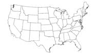 America map outline with states