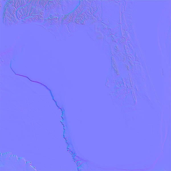 Florida Normal Map Florida Normal Map