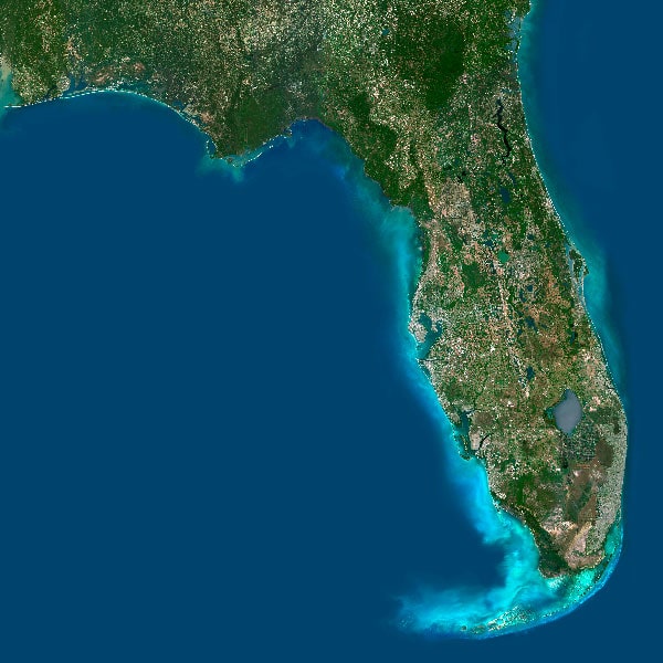 Florida Satellite Map Florida Satellite Map