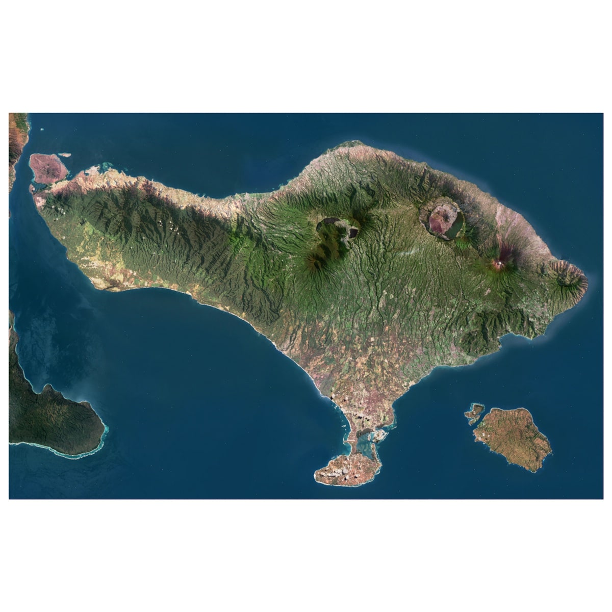 Bali 3D Model - Detailed Island Terrain Overview Bali 3D Model OBJ