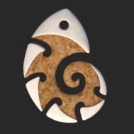 Pendant "Nautilus" in Maori Style